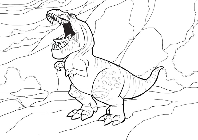 ausmalbilder disney der gute dinosaurier-16