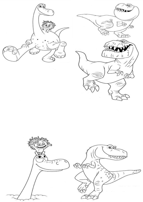 ausmalbilder disney der gute dinosaurier-18