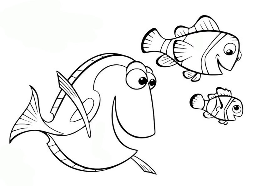ausmalbilder disney nemo -1