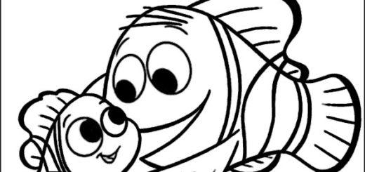 ausmalbilder disney nemo und dora-16