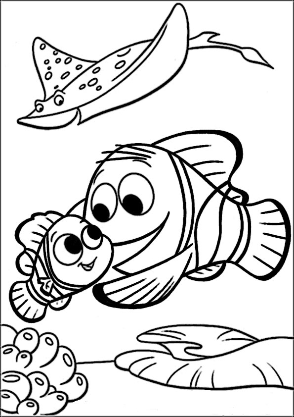 ausmalbilder disney nemo und dora-16