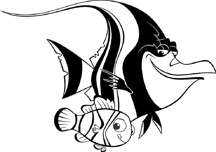 ausmalbilder disney nemo und dory -19