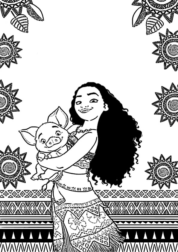 ausmalbilder disney vaiana-10