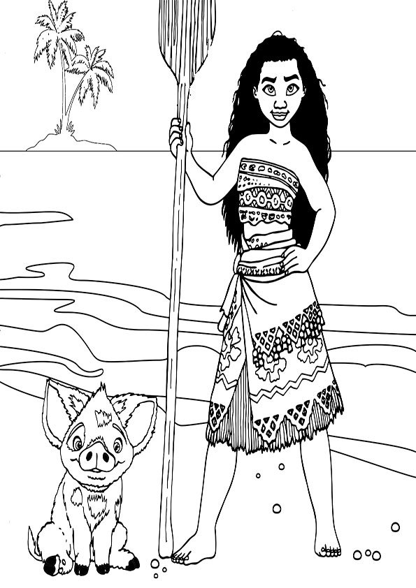 ausmalbilder disney vaiana-24