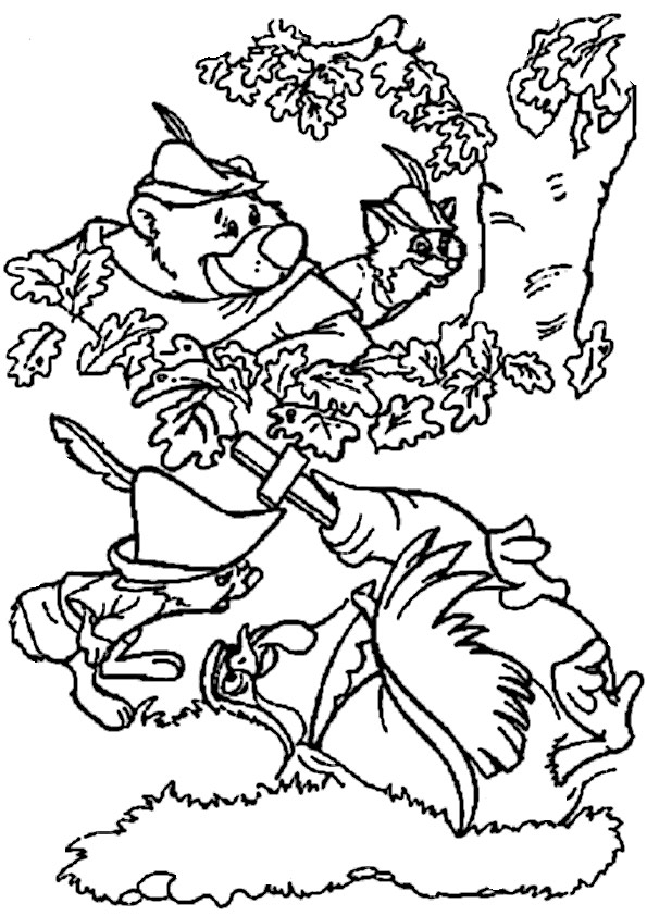 ausmalbilder disney robin hood-10