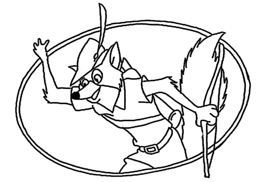 ausmalbilder disney robin hood.  malvorlagen disney  robin hood-11