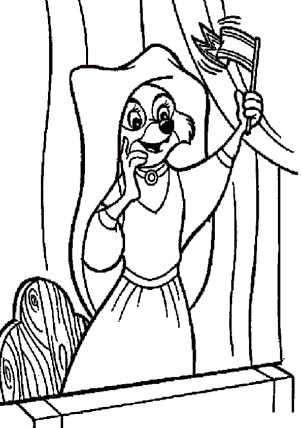 ausmalbilder disney robin hood-2