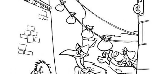 ausmalbilder disney robin hood-20