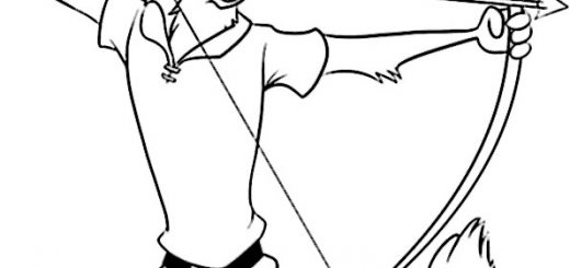 ausmalbilder disney robin hood-3