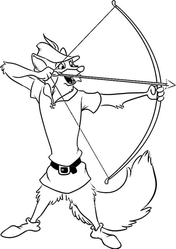 ausmalbilder disney robin hood-3