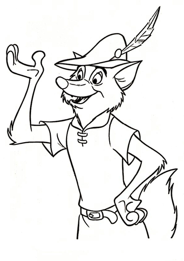 ausmalbilder disney robin hood-5