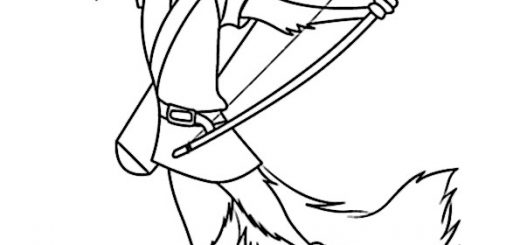 ausmalbilder disney robin hood-23
