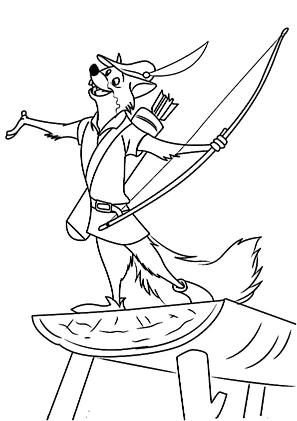 ausmalbilder disney robin hood-23