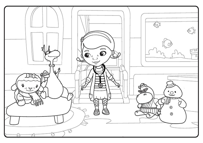 ausmalbilder disney doc-mcstuffins -16