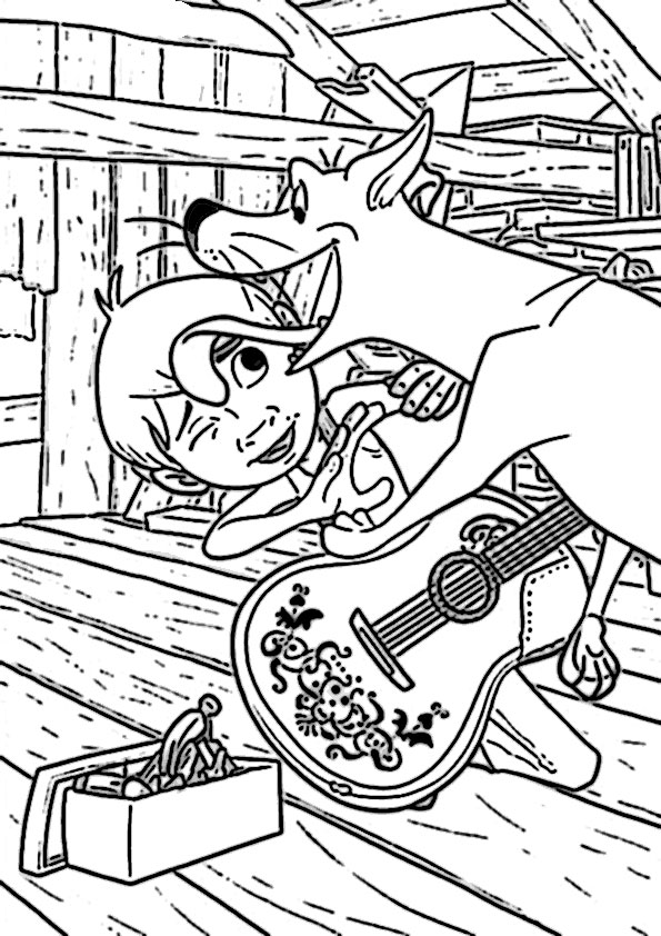 ausmalbilder disney coco -3