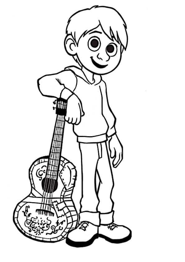 ausmalbilder disney coco -1