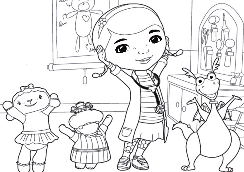 ausmalbilder disney doc-mcstuffins -19