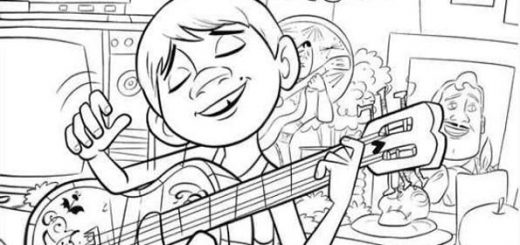 ausmalbilder disney coco -13