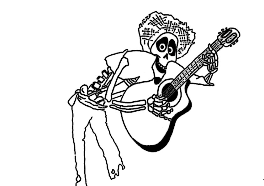 ausmalbilder disney coco -14