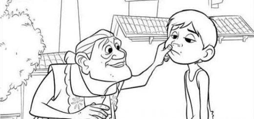 ausmalbilder disney coco -15