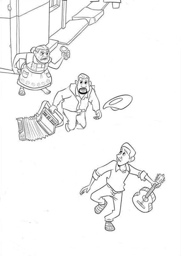 ausmalbilder disney coco-23