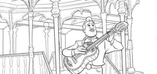 ausmalbilder disney coco -24