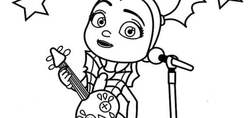 ausmalbilder disney vampirina, malvorlagen disney vampirina -3