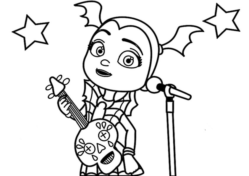 ausmalbilder disney vampirina, malvorlagen disney vampirina -3