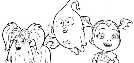 ausmalbilder disney vampirina-12