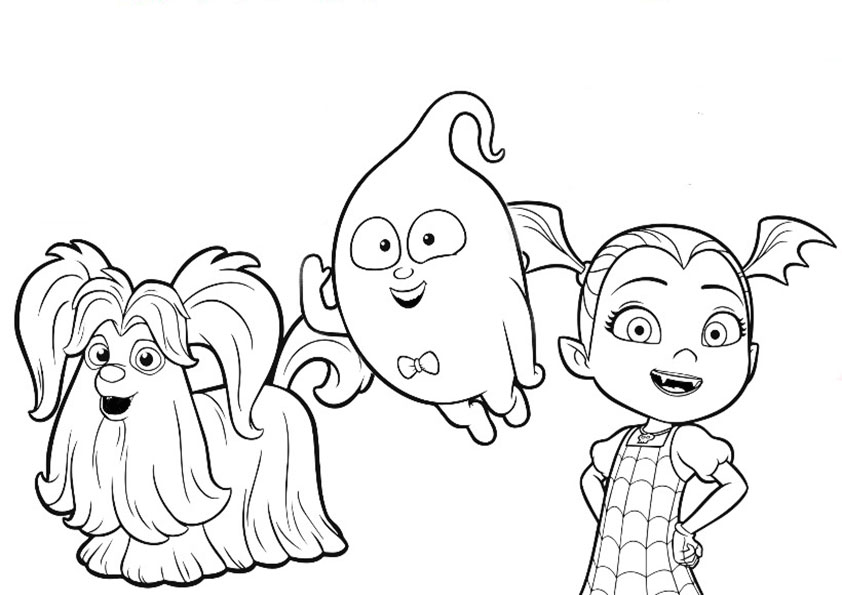 ausmalbilder disney vampirina-12
