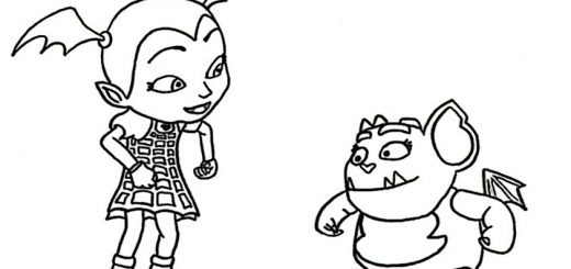 ausmalbilder disney vampirina.-13