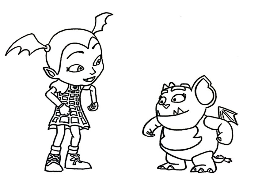 ausmalbilder disney vampirina.-13