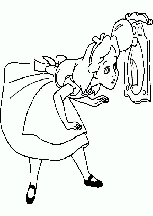 ausmalbilder disney alice im wunderland -21