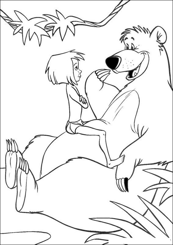 ausmalbilder disney das dschungelbuch -2