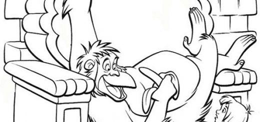 ausmalbilder disney das dschungelbuch -4