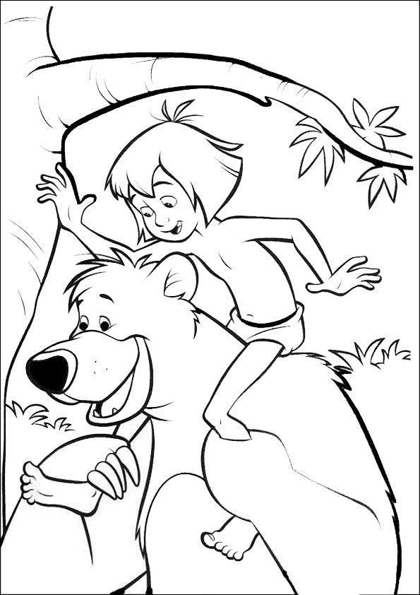 ausmalbilder disney das dschungelbuch -5