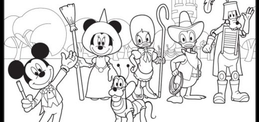 ausmalbilder disney halloween-24