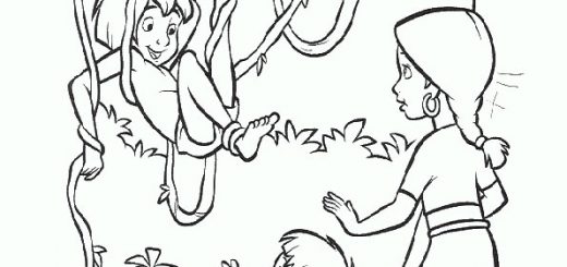 ausmalbilder disney das dschungelbuch -8