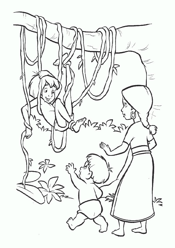 ausmalbilder disney das dschungelbuch -8