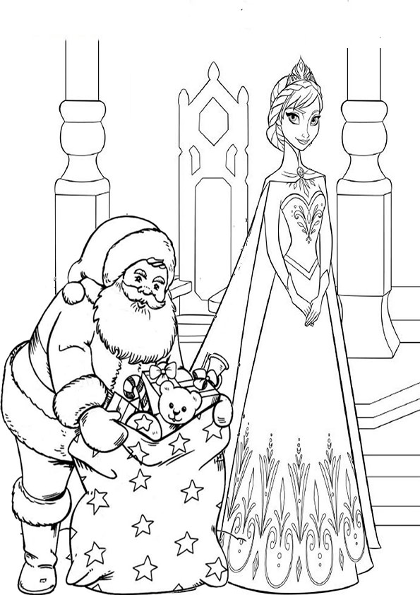 ausmalbilder disney weihnachten -31